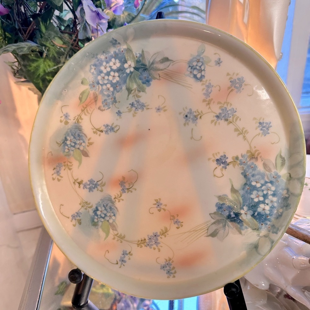 Lovely Antique Hand Painted Plate 9” - Picture 6 of 10